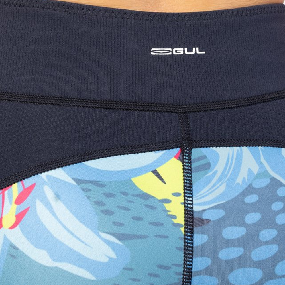 2025 Gul Womens Luna7 SUP Leggings LA8301-C1 - Tropical / Black